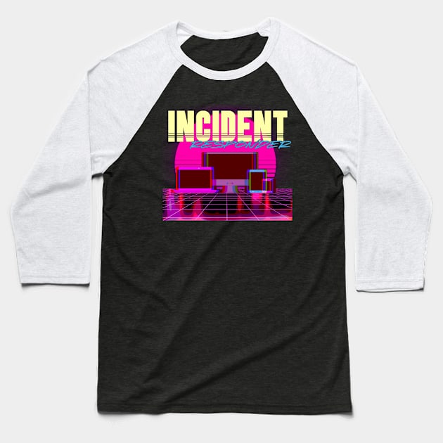 Retro Incident Responder Baseball T-Shirt by DFIR Diva